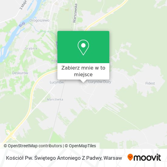 Mapa Kościół Pw. Świętego Antoniego Z Padwy