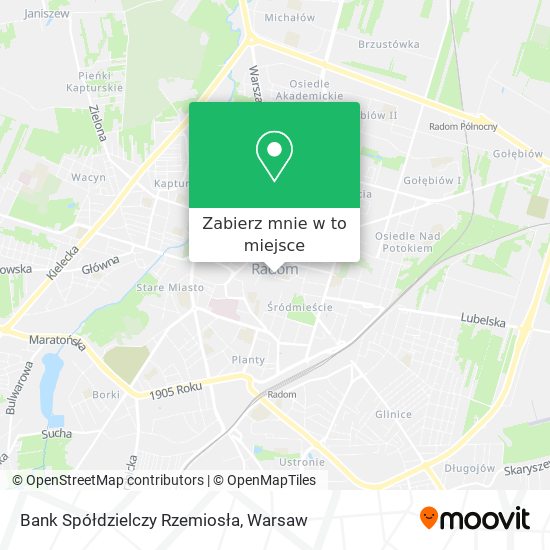 Mapa Bank Spółdzielczy Rzemiosła