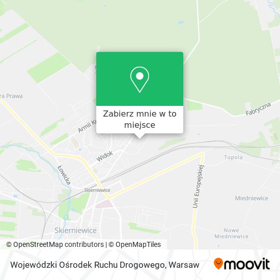 Mapa Wojewódzki Ośrodek Ruchu Drogowego