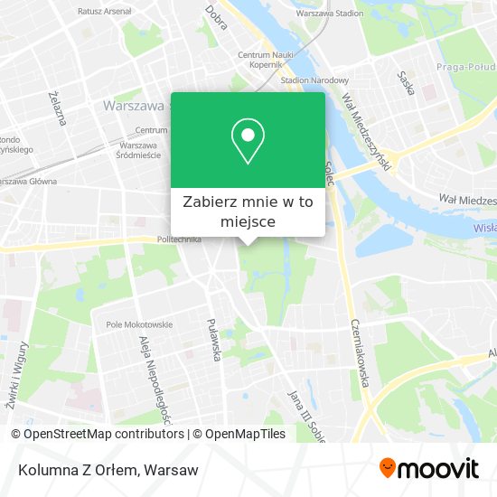 Mapa Kolumna Z Orłem