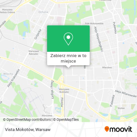 Mapa Vista Mokotów