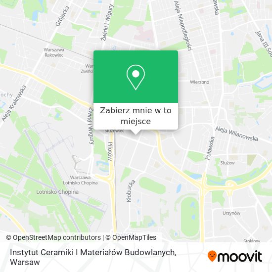 Mapa Instytut Ceramiki I Materiałów Budowlanych