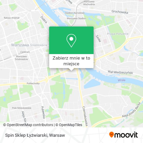 Mapa Spin Sklep Łyżwiarski