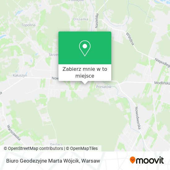 Mapa Biuro Geodezyjne Marta Wójcik