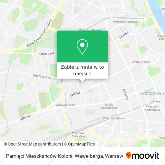 Mapa Pamięci Mieszkańców Kolonii Wawelberga