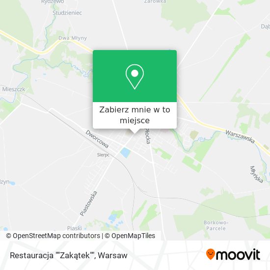 Mapa Restauracja ""Zakątek""