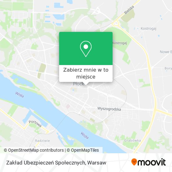 Mapa Zakład Ubezpieczeń Społecznych