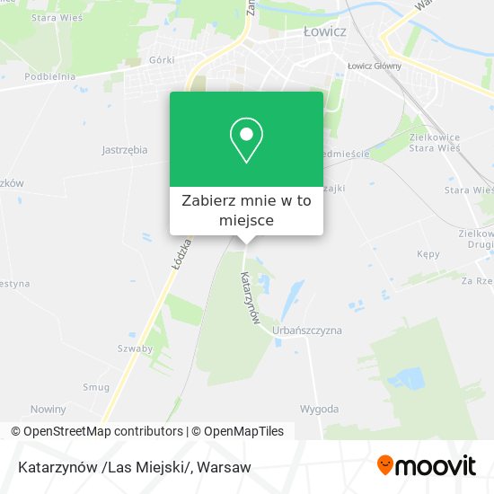 Mapa Katarzynów /Las Miejski/