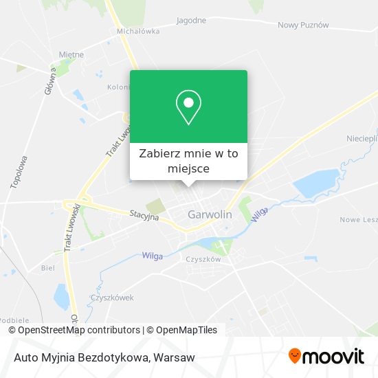 Mapa Auto Myjnia Bezdotykowa