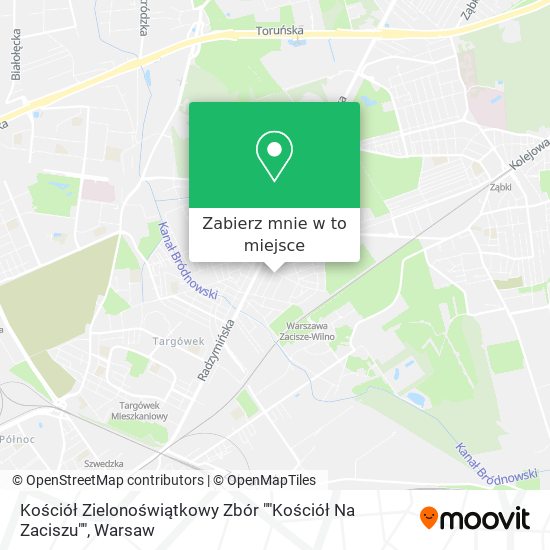 Mapa Kościół Zielonoświątkowy Zbór ""Kościół Na Zaciszu""