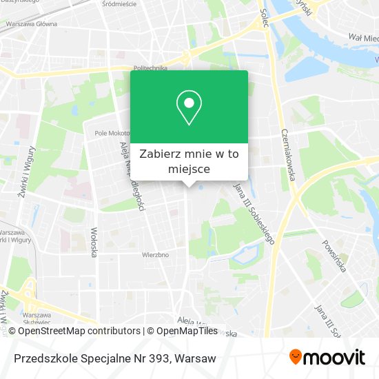 Mapa Przedszkole Specjalne Nr 393