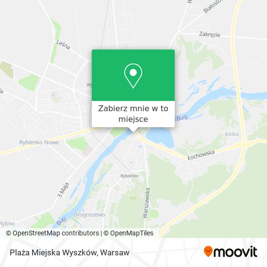 Mapa Plaża Miejska Wyszków