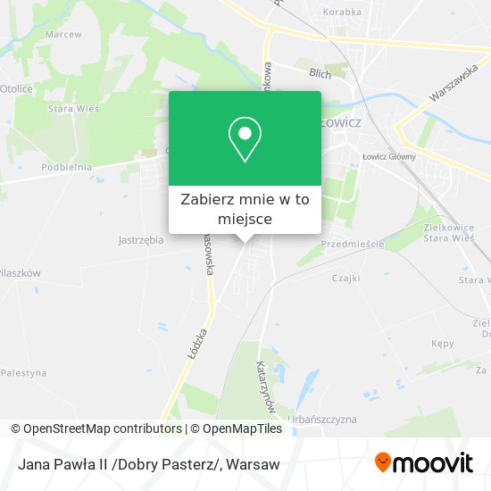 Mapa Jana Pawła II /Dobry Pasterz/