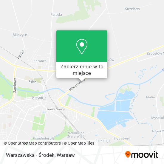 Mapa Warszawska - Środek