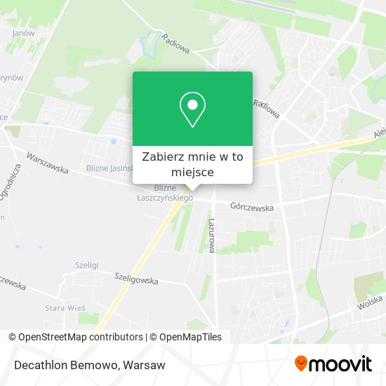 Mapa Decathlon Bemowo