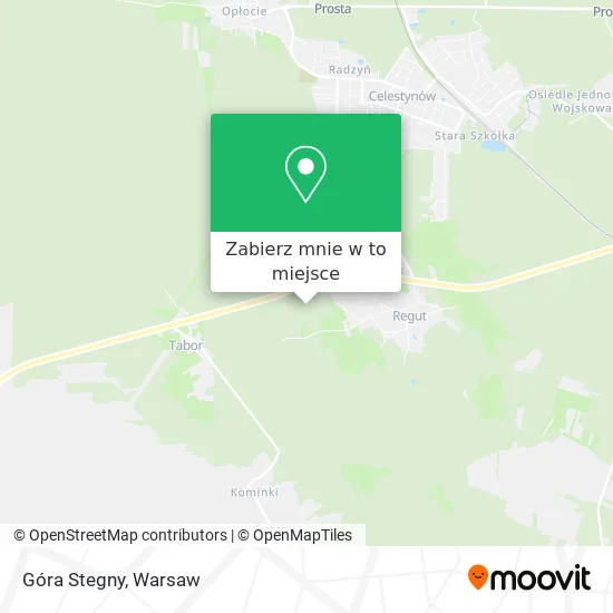 Mapa Góra Stegny