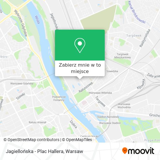 Mapa Jagiellońska - Plac Hallera