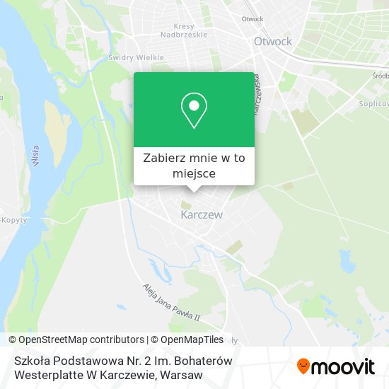 Mapa Szkoła Podstawowa Nr. 2 Im. Bohaterów Westerplatte W Karczewie