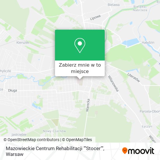 Mapa Mazowieckie Centrum Rehabilitacji ""Stocer""