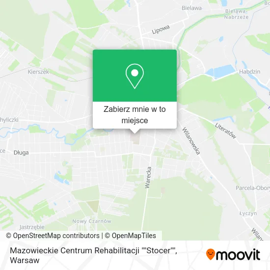 Mapa Mazowieckie Centrum Rehabilitacji ""Stocer""
