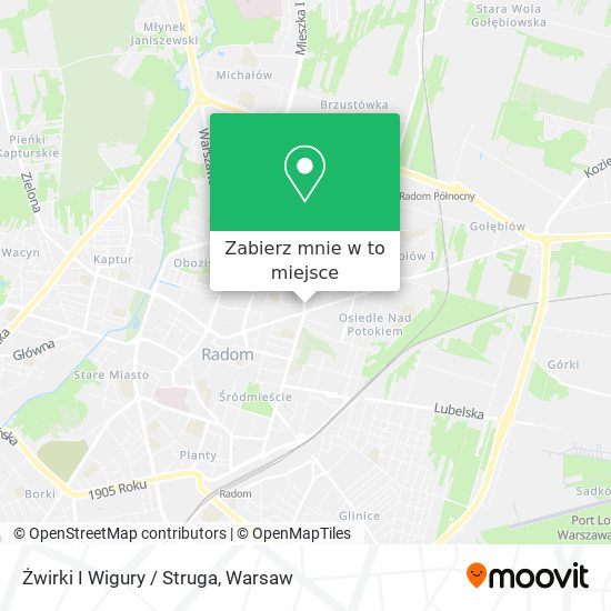 Mapa Żwirki I Wigury / Struga