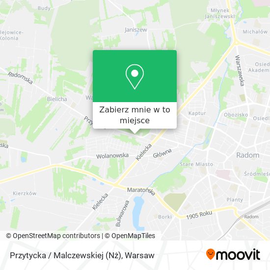 Mapa Przytycka / Malczewskiej (Nż)