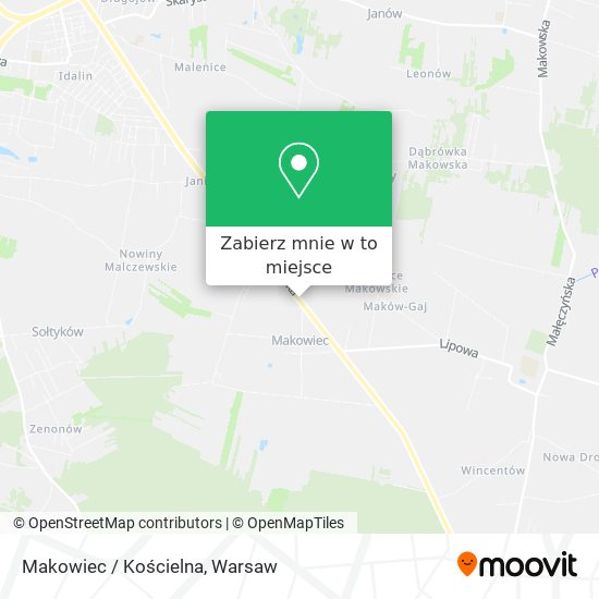 Mapa Makowiec / Kościelna