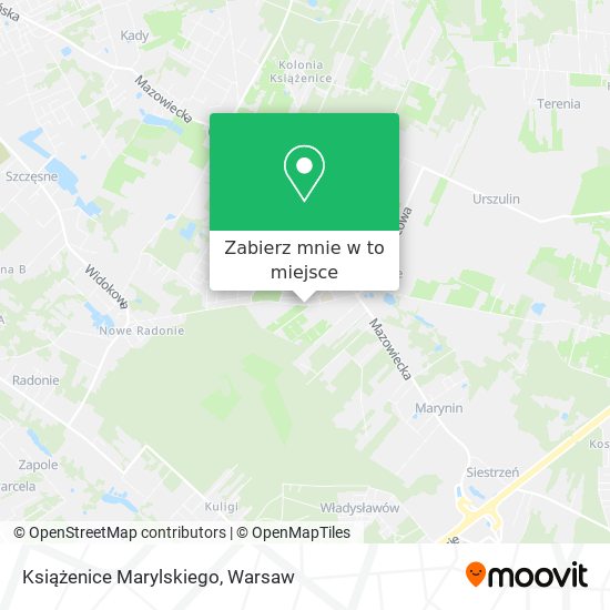 Mapa Książenice Marylskiego