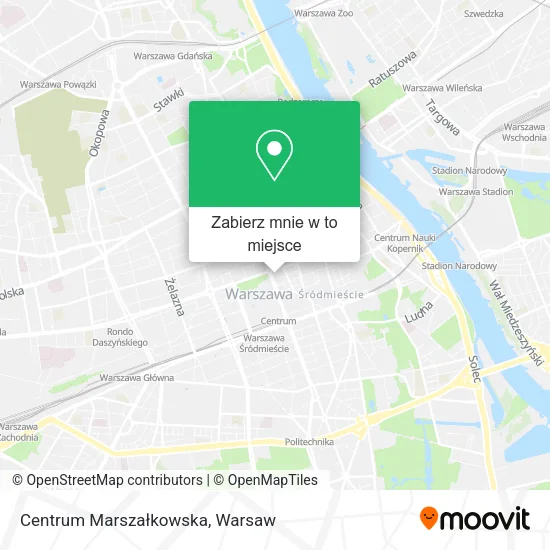 Mapa Centrum Marszałkowska