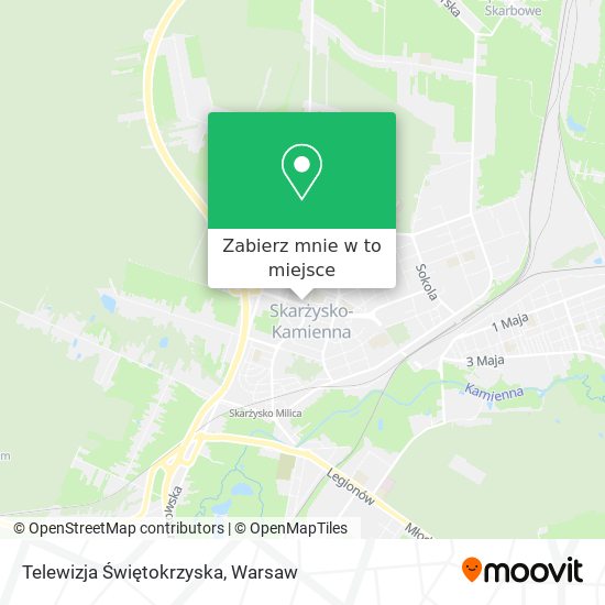 Mapa Telewizja Świętokrzyska