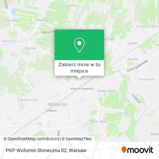 Mapa PKP Wołomin Słoneczna 02