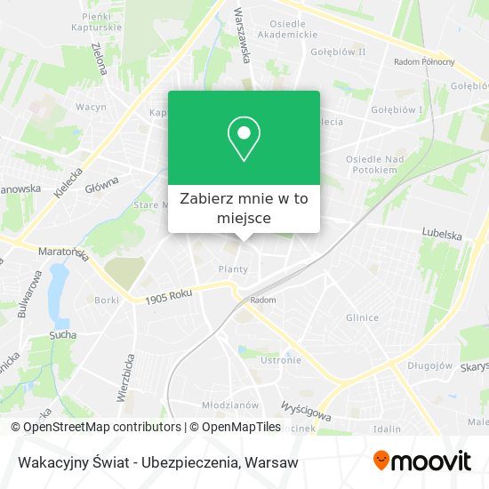 Mapa Wakacyjny Świat - Ubezpieczenia