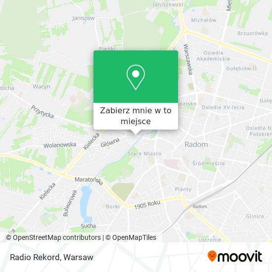 Mapa Radio Rekord