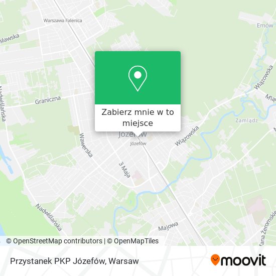 Mapa Przystanek PKP Józefów