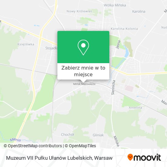 Mapa Muzeum VII Pułku Ułanów Lubelskich