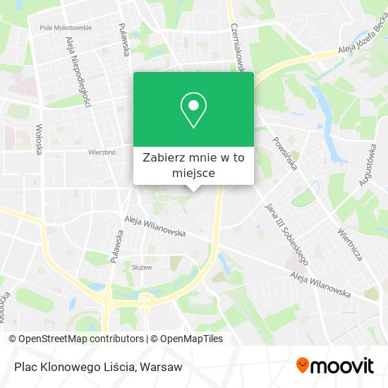 Mapa Plac Klonowego Liścia