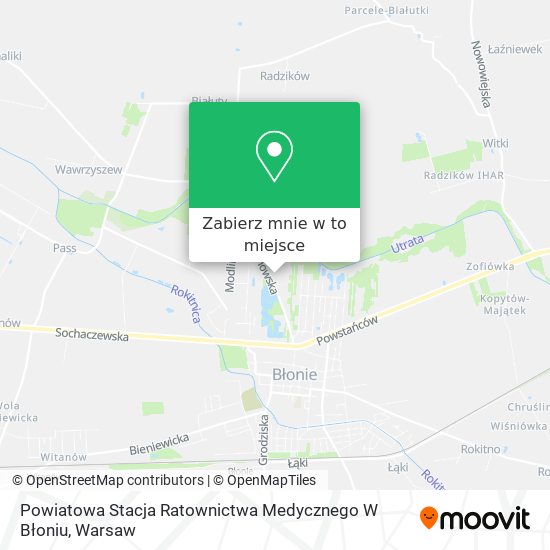 Mapa Powiatowa Stacja Ratownictwa Medycznego W Błoniu