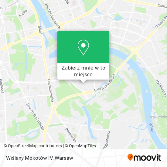 Mapa Wiślany Mokotów IV