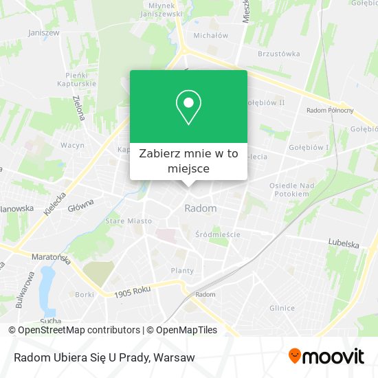 Mapa Radom Ubiera Się U Prady