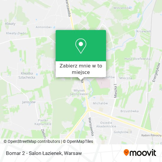 Mapa Bomar 2 - Salon Łazienek