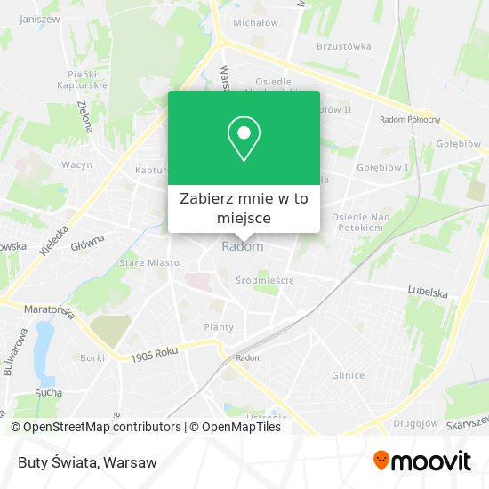 Mapa Buty Świata