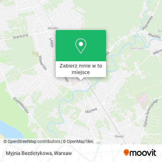 Mapa Myjnia Bezdotykowa