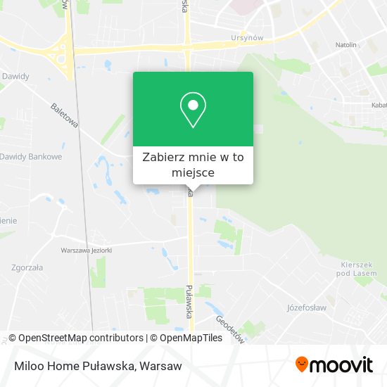 Mapa Miloo Home Puławska