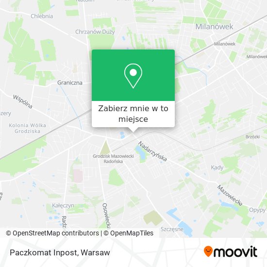 Mapa Paczkomat Inpost