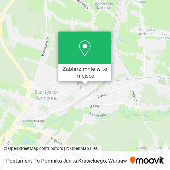 Mapa Postument Po Pomniku Janka Krasickiego