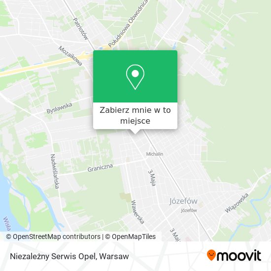 Mapa Niezależny Serwis Opel