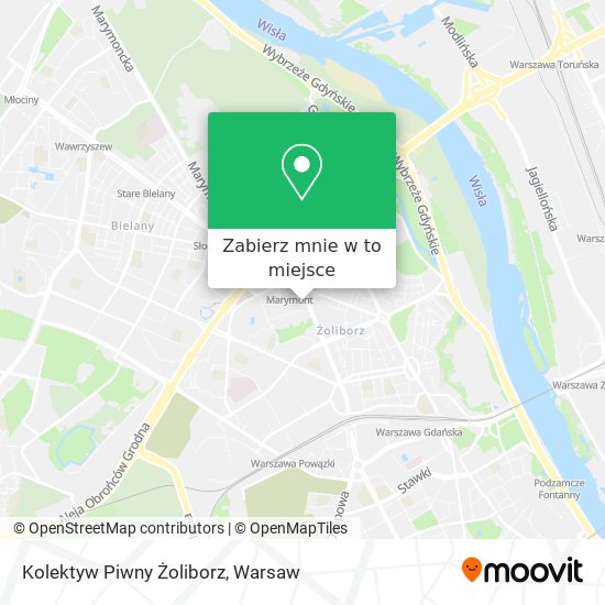 Mapa Kolektyw Piwny Żoliborz