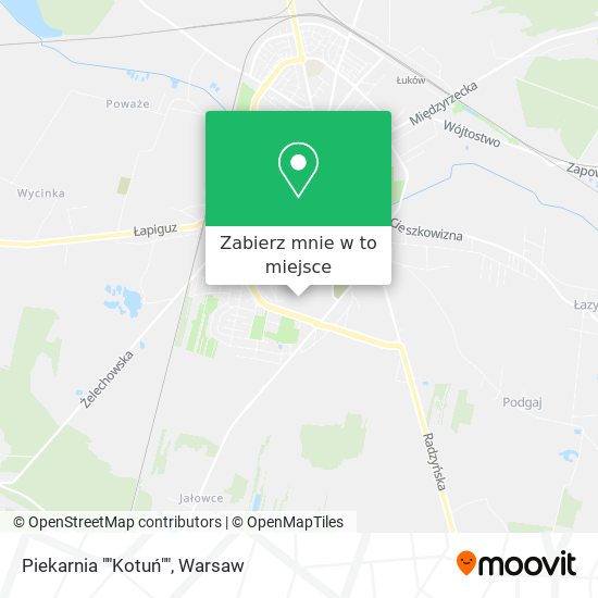 Mapa Piekarnia ""Kotuń""