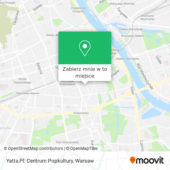 Mapa Yatta.Pl: Centrum Popkultury