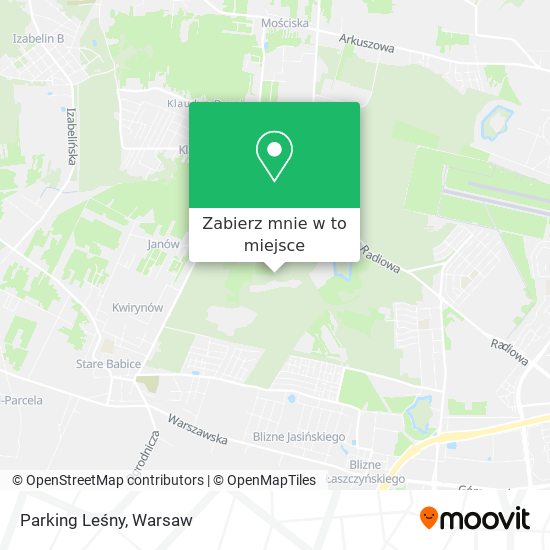 Mapa Parking Leśny